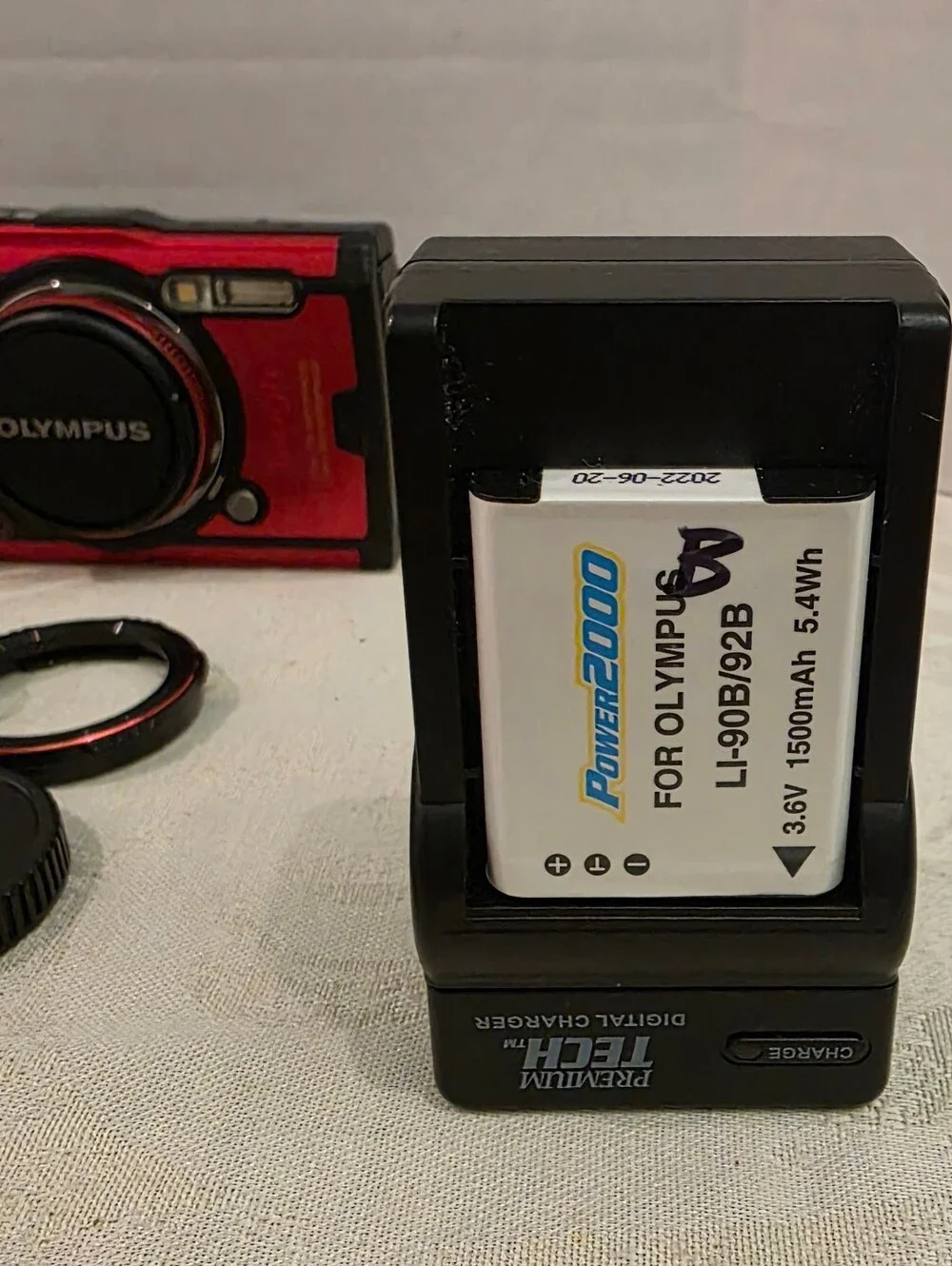 Olympus Tough TG-6 Red Compact Waterproof Digital Camera 12 MP/ 4K Video
